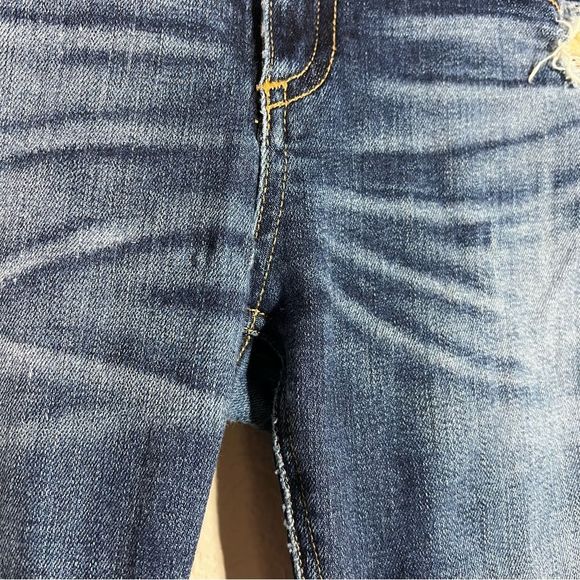 Rag & Bone Dest Chester Blue Distress Low Rise Capri Skinny Jeans Womens Size 26 - Picture 10 of 12